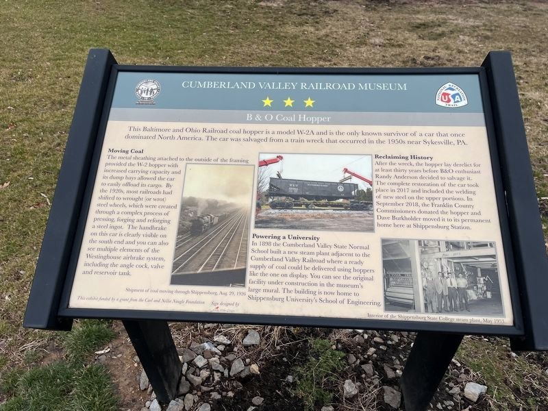 B&O Coal Hopper Marker. Click for full size. B&O Coal Hopper Marker image. Click for full size.