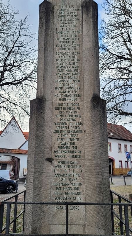 Käfertal Memorial - Back Side. Click for full size. Käfertal Memorial - Back Side image. Click for full size.