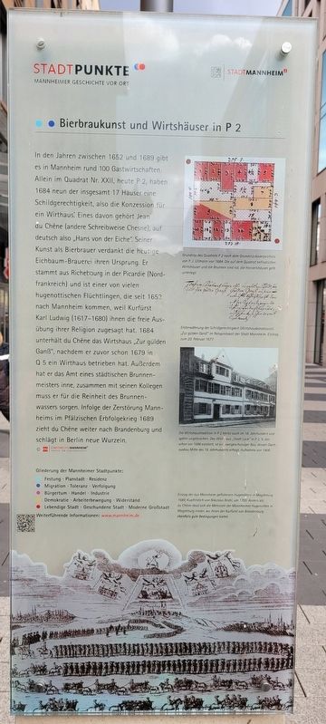 Bierbraukunst und Wirtshuser in P 2 / Beer Brewing and Taverns in P 2 Marker image. Click for full size.