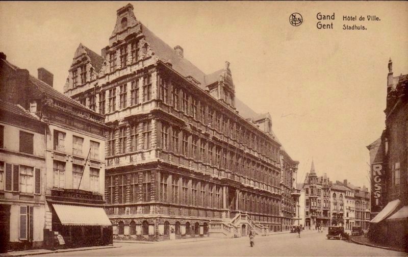 Ghent City Hall - from the southeast image. Click for full size.