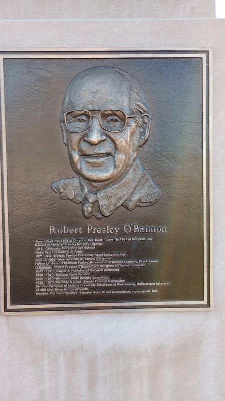 Robert Presley O'Bannon Marker image. Click for full size.