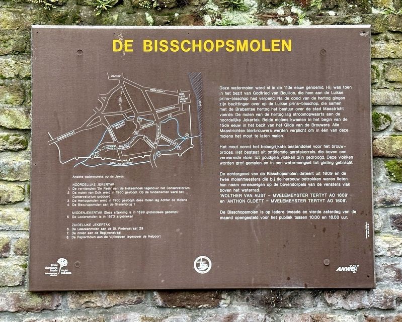 De Bisschopsmolen / The Bishops Mill Marker image. Click for full size.