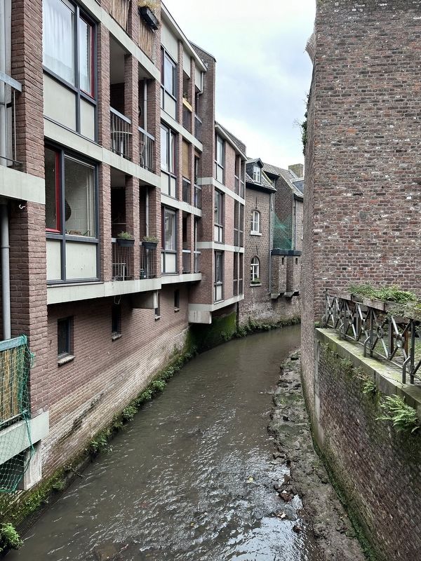 View of the Jeker, immediately downstream from the mill image. Click for full size.