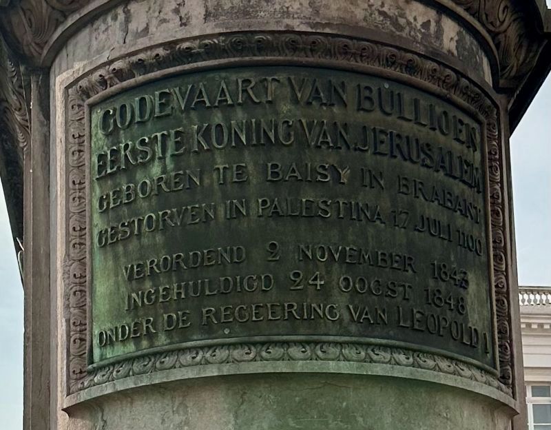 Godevaart van Bullioen (Dutch) side of marker. Click for full size. Godevaart van Bullioen (Dutch) side of marker image. Click for full size.