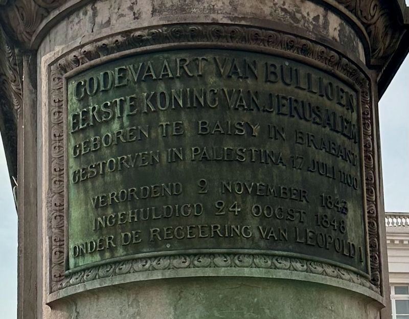 Godevaart van Bullioen (Dutch) side of marker image. Click for full size.