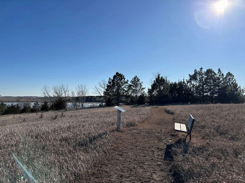 Dam and Spillway Marker, from the north. Click for full size. Dam and Spillway Marker, from the north image. Click for full size.