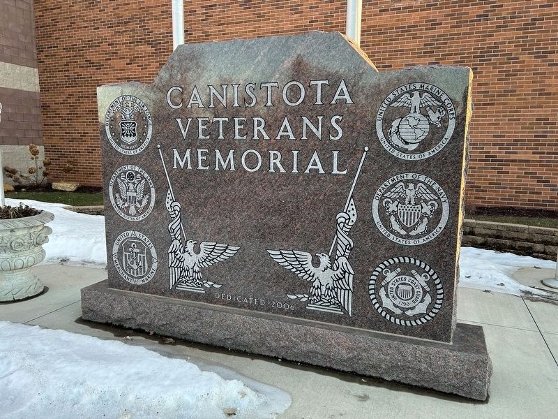 Canistota Veterans Memorial Marker image. Click for full size.