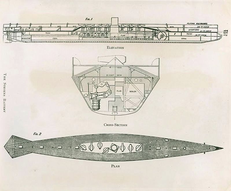 The Stevens' Battery: original plan. Click for full size. The Stevens' Battery: original plan image. Click for full size.