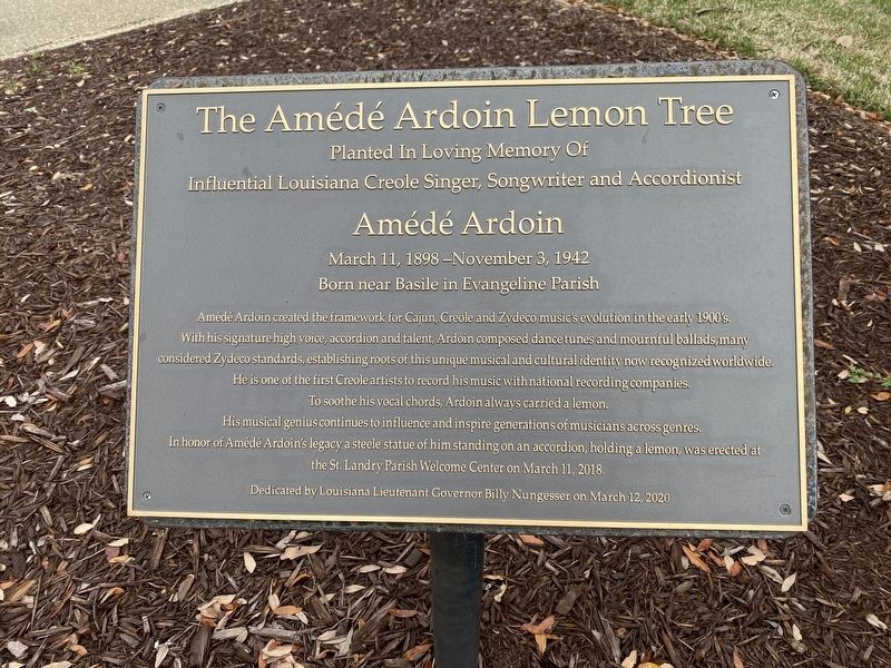 The Amd Ardoin Lemon Tree Marker image. Click for full size.