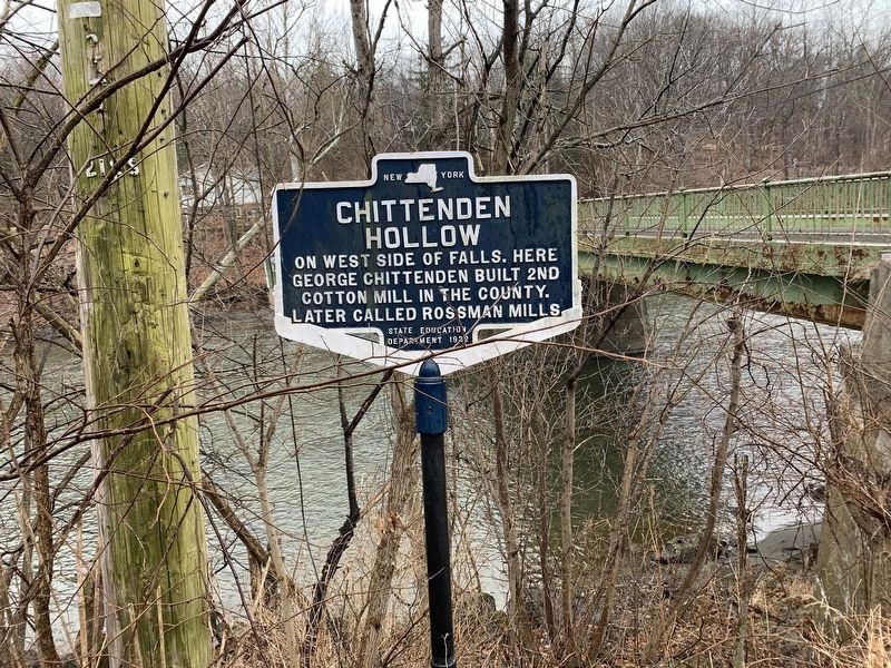 Chittenden Hollow Marker. Click for full size. Chittenden Hollow Marker image. Click for full size.