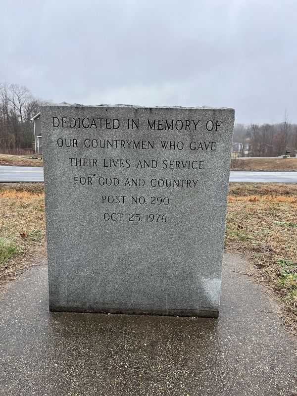 Veterans Memorial [Reverse inscription] image. Click for full size.