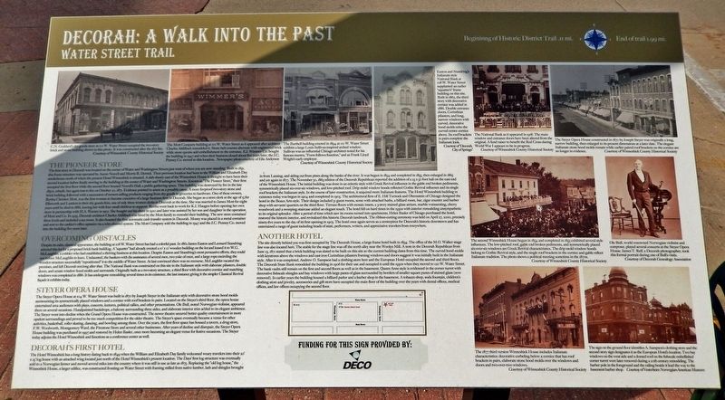 Decorah: A Walk into the Past Marker. Click for full size. Decorah: A Walk into the Past Marker image. Click for full size.