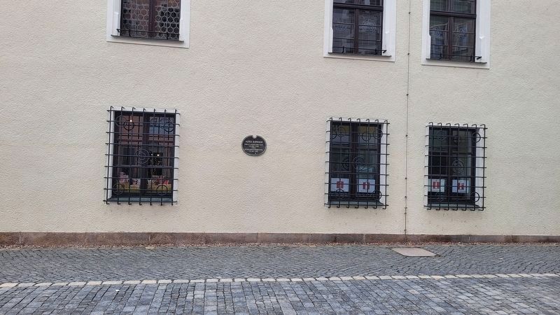 The Marker along the southeast side wall of the building. Click for full size. The Marker along the southeast side wall of the building image. Click for full size.