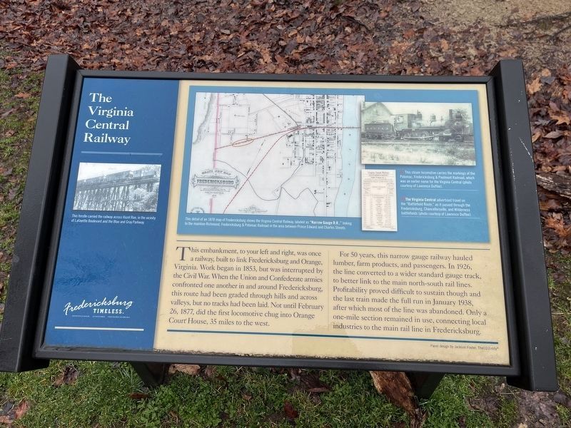The Virginia Central Railway Marker. Click for full size. The Virginia Central Railway Marker image. Click for full size.