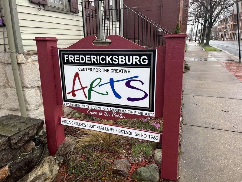 Fredericksburg Center for the Creative Arts Marker. Click for full size. Fredericksburg Center for the Creative Arts Marker image. Click for full size.