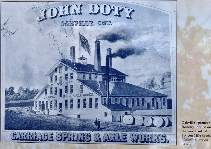 Oakville’s First Industrial Era marker photo detail. Click for full size. Oakville’s First Industrial Era marker photo detail image. Click for full size.