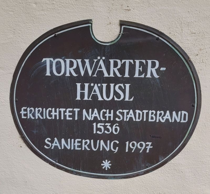 Torwärter-Häusl / Gatekeeper's Little House Marker. Click for full size. Torwärter-Häusl / Gatekeeper's Little House Marker image. Click for full size.