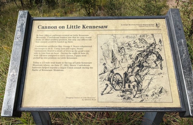 Cannon on Little Kennesaw Marker image. Click for full size.