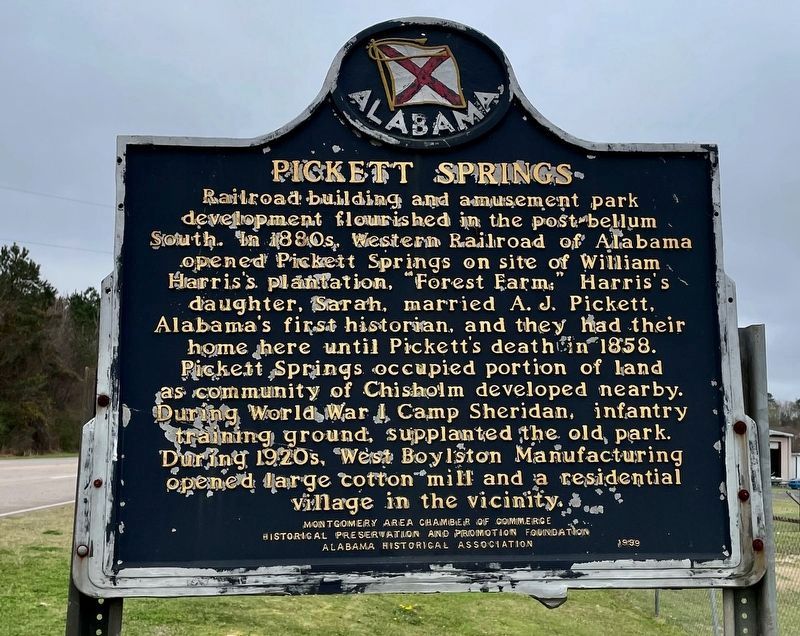 Pickett Springs marker image. Click for full size.