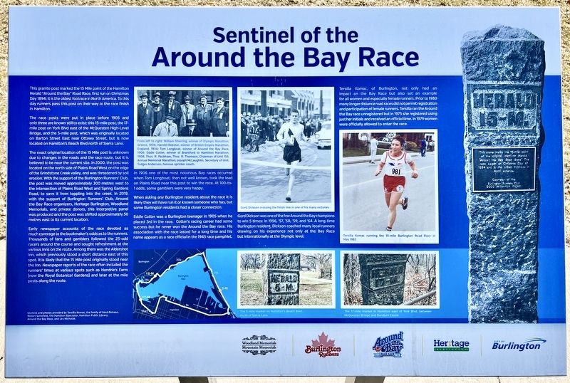 Sentinel of the Around the Bay Race Marker image. Click for full size.