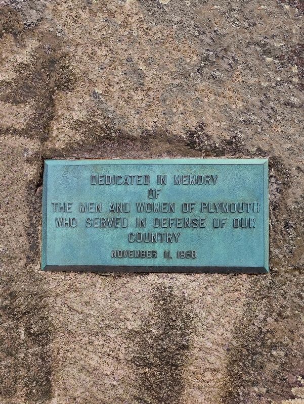 Plymouth Veterans Memorial Marker. Click for full size. Plymouth Veterans Memorial Marker image. Click for full size.