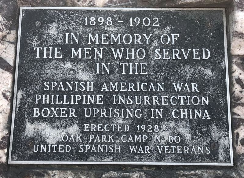Oak Park Spanish-American War Memorial image. Click for full size.