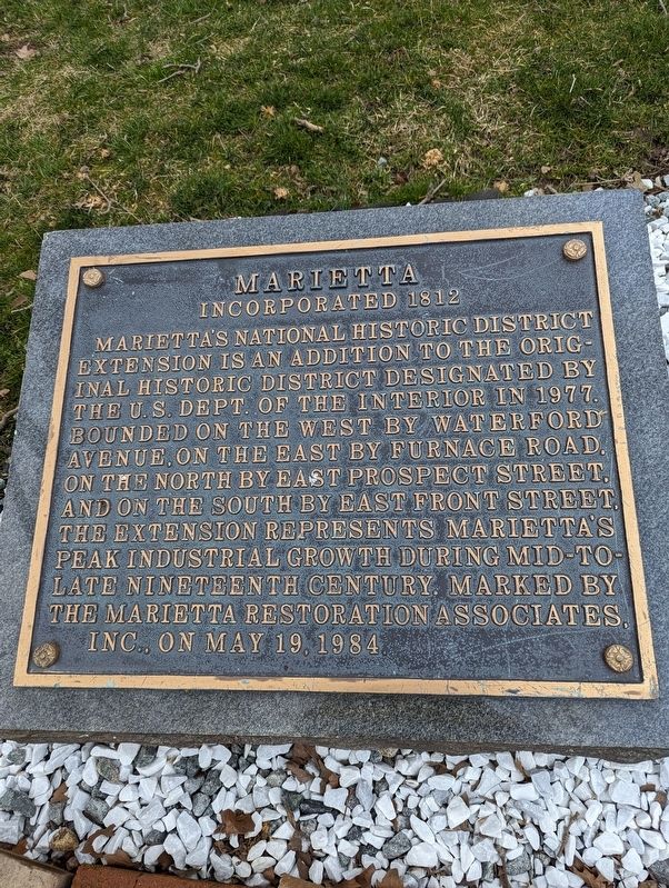 Marietta Marker. Click for full size. Marietta Marker image. Click for full size.