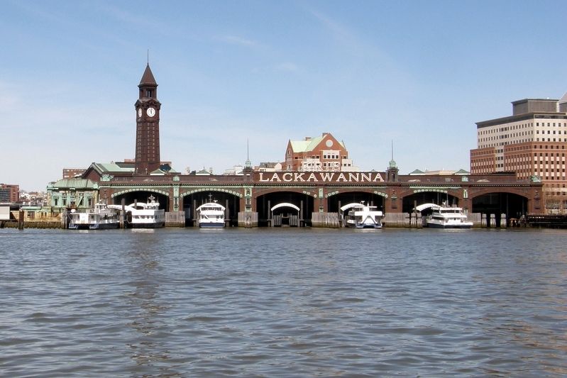 Ferries at Hoboken Terminal (the former Lackawanna Terminal) image. Click for full size.