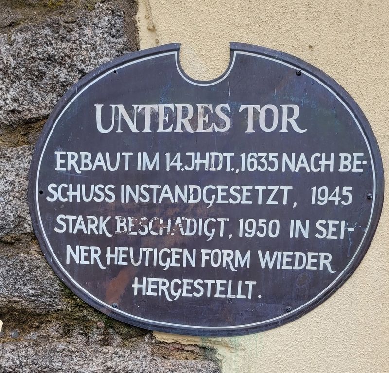 Unteres Tor / Lower Gate Marker image. Click for full size.