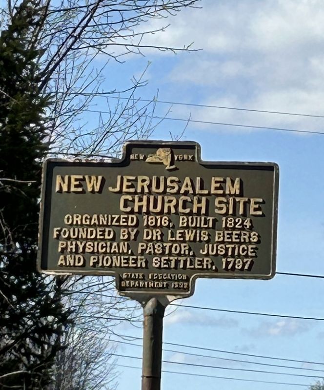 New Jerusalem Church Site Marker image. Click for full size.