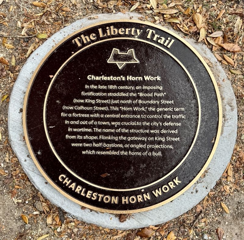 Charleston�s Horn Work Marker image. Click for full size.