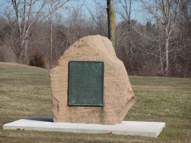 U.S. Military Road Marker image. Click for full size.
