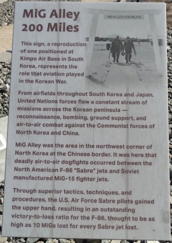 MiG Alley Marker image. Click for full size.