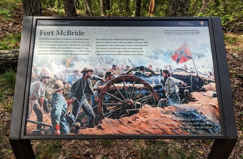Fort McBride Marker image. Click for full size.