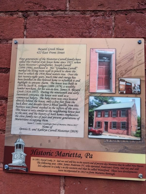 Bayard Grosh House Marker image. Click for full size.