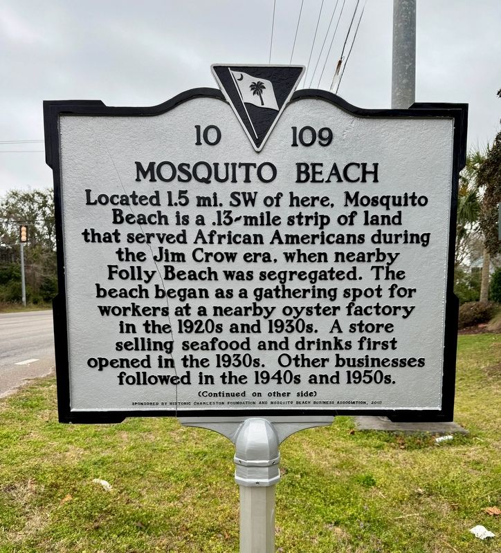 Mosquito Beach Marker image. Click for full size.
