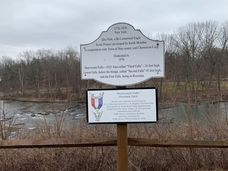 Stuyvesant Falls Overlook Park Marker image. Click for full size.