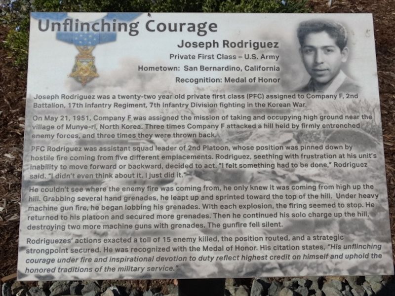 Unflinching Courage Marker image. Click for full size.