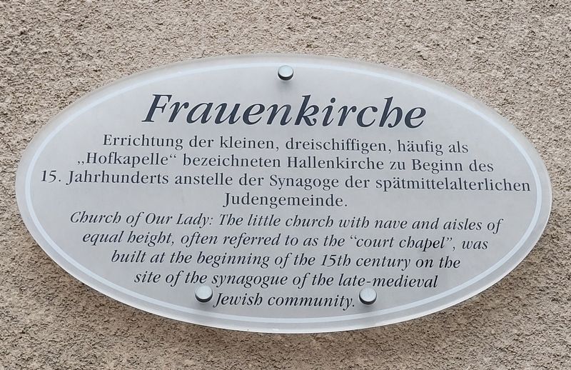 Frauenkirche / Church of Our Lady Marker image. Click for full size.