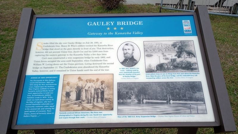Gauley Bridge Marker image. Click for full size.