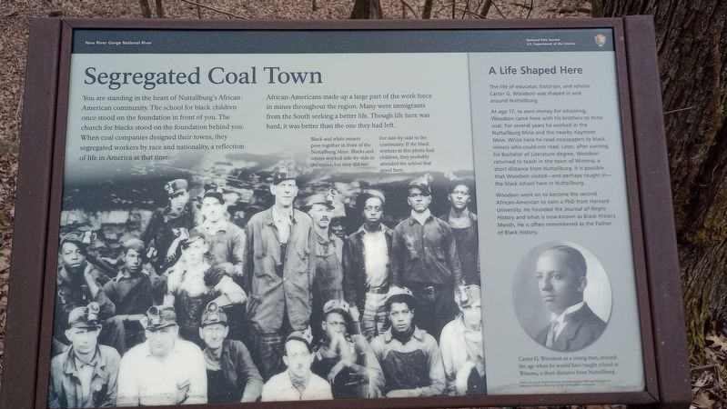 Segregated Coal Town Marker. Click for full size. Segregated Coal Town Marker image. Click for full size.