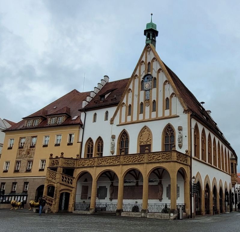 The view of Town Hall from the plaza. Click for full size. The view of Town Hall from the plaza image. Click for full size.