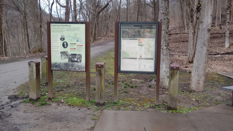 Exploring Nuttallburg Marker. Click for full size. Exploring Nuttallburg Marker image. Click for full size.