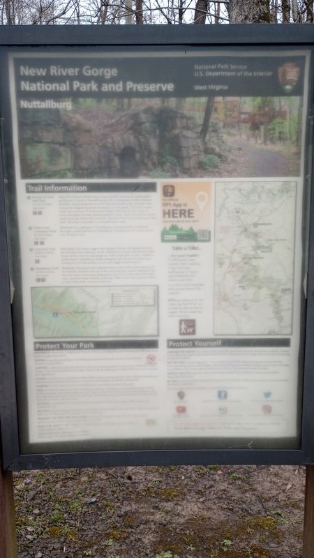 Exploring Nuttallburg Marker. Click for full size. Exploring Nuttallburg Marker image. Click for full size.