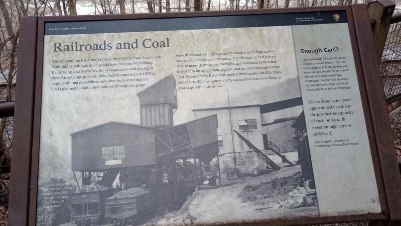 Railroads and Coal Marker. Click for full size. Railroads and Coal Marker image. Click for full size.