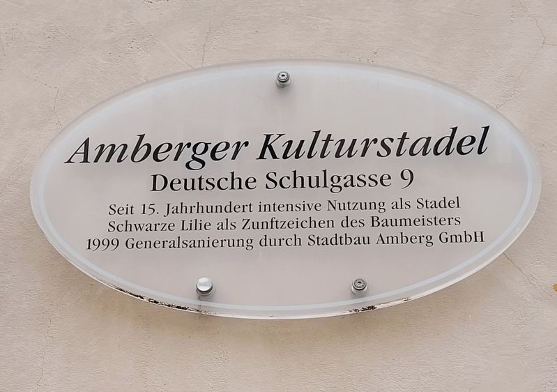 Amberger Kulturstadel Marker image. Click for full size.
