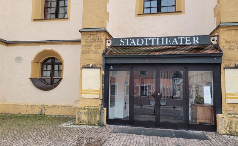 Stadttheater / Town Theatre Marker. Click for full size. Stadttheater / Town Theatre Marker image. Click for full size.