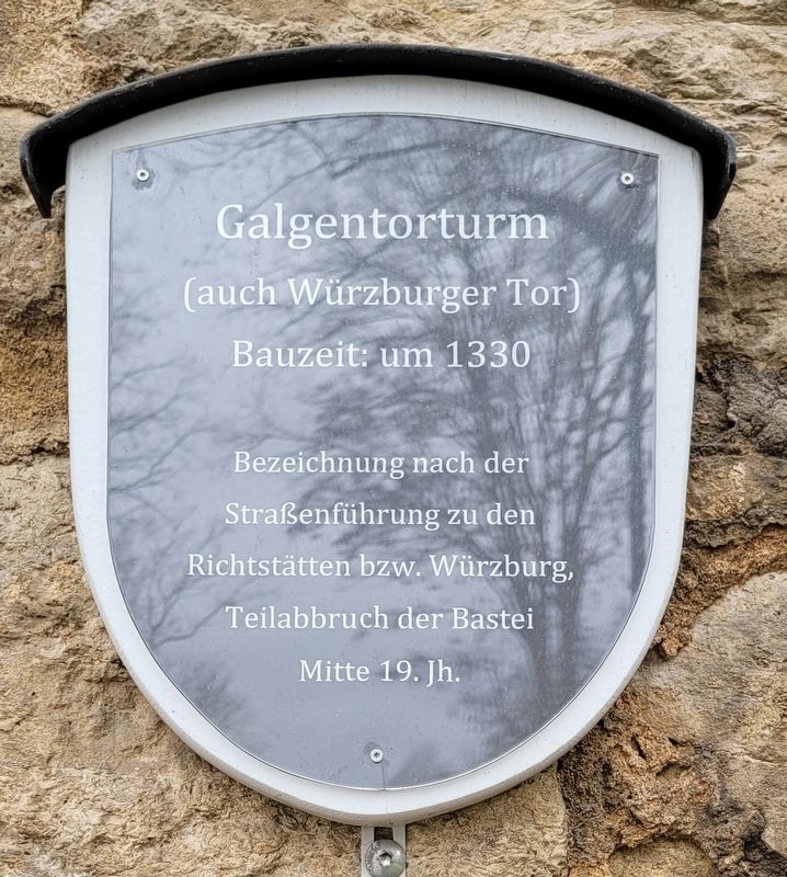 Galgentorturm / Gallows Gate Tower Marker. Click for full size. Galgentorturm / Gallows Gate Tower Marker image. Click for full size.
