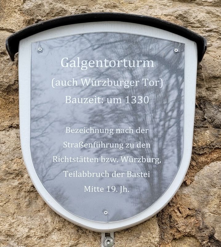 Galgentorturm / Gallows Gate Tower Marker image. Click for full size.