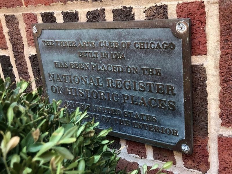 The Three Arts Club National Historic Register Marker image. Click for full size.
